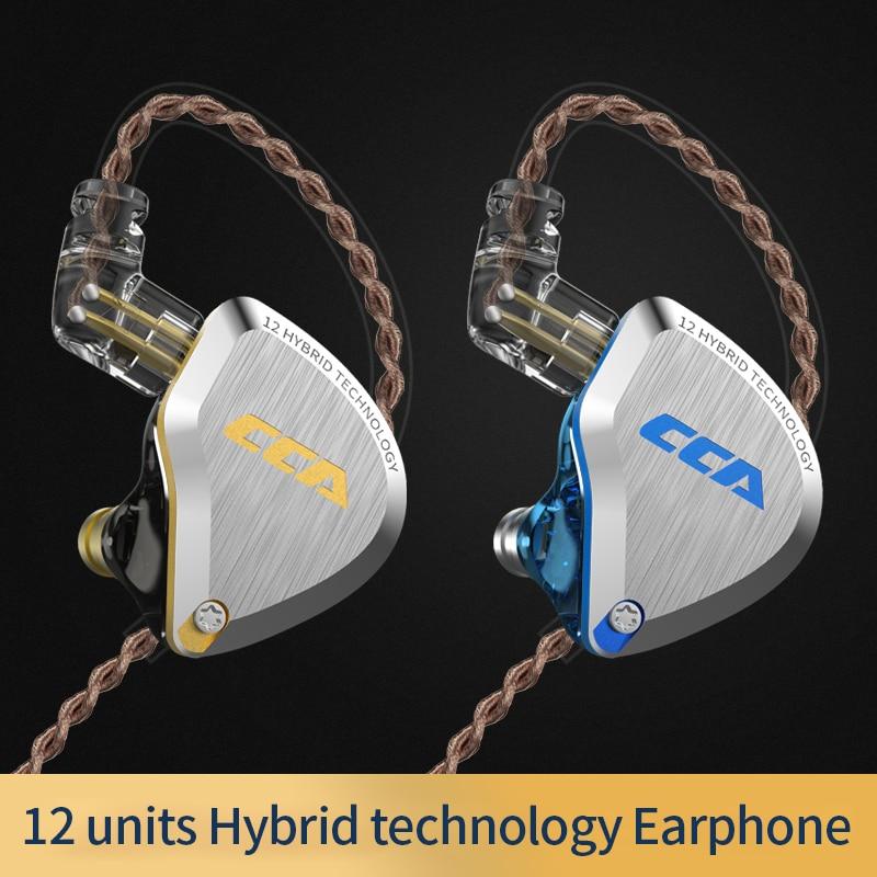 CCA C12 5BA+1DD Hybrid In Ear Earphone 6 Driver Unit HIFI IEM
