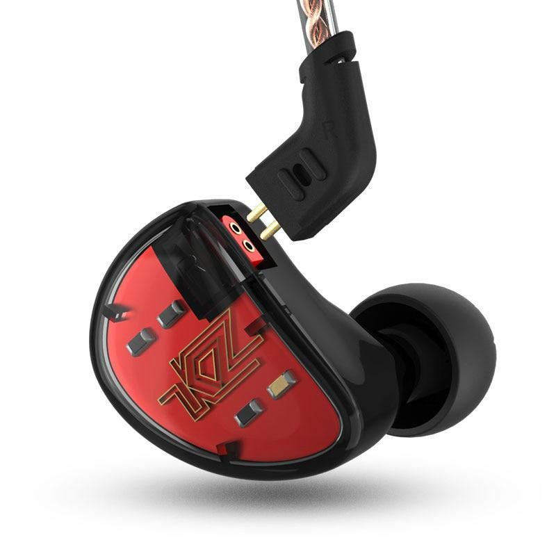 KZ AS10 Headset 5 Balance Armature Driver HIFI Earphone