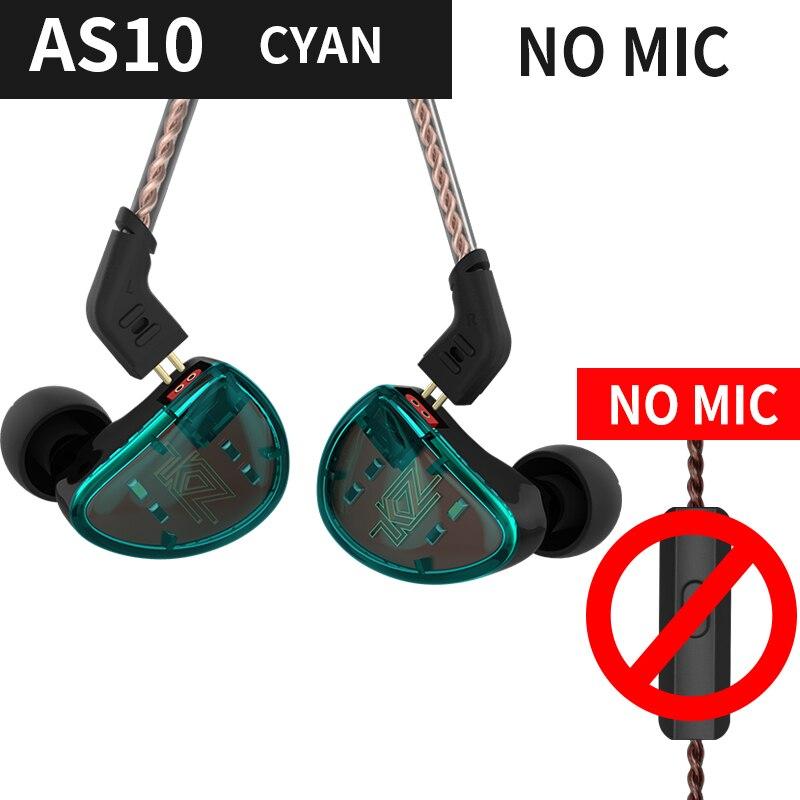 KZ AS10 Headset 5 Balance Armature Driver HIFI Earphone