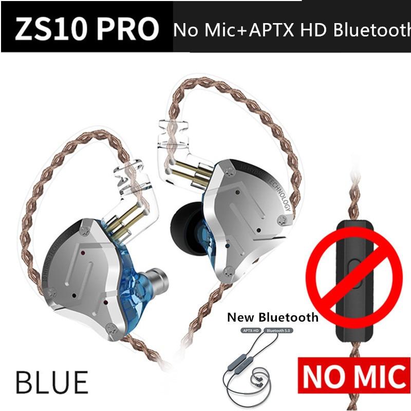 KZ ZS10 Pro Aptx HD Cable In Ear Hybrid 4BA+1DD Hifi Bass Earphones