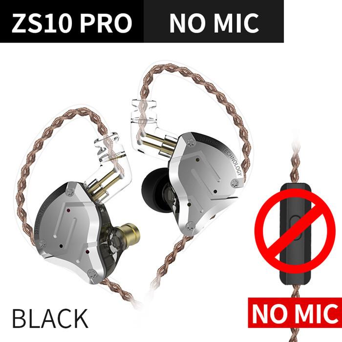 KZ ZS10 Pro Aptx HD Cable In Ear Hybrid 4BA+1DD Hifi Bass Earphones