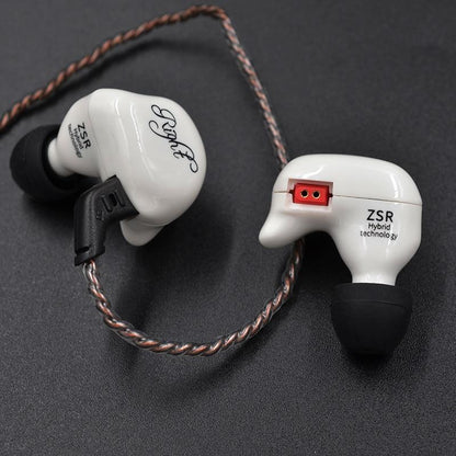 KZ ZSR Six Drivers In Ear Earphone Armature And Dynamic Hybrid