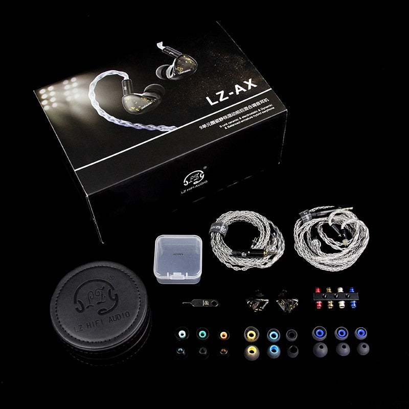 LZ AX Flagship DD + 4 BA + 2 7 Layer Piezo + 2 Sonion EST HIFI In-Ear Earphone