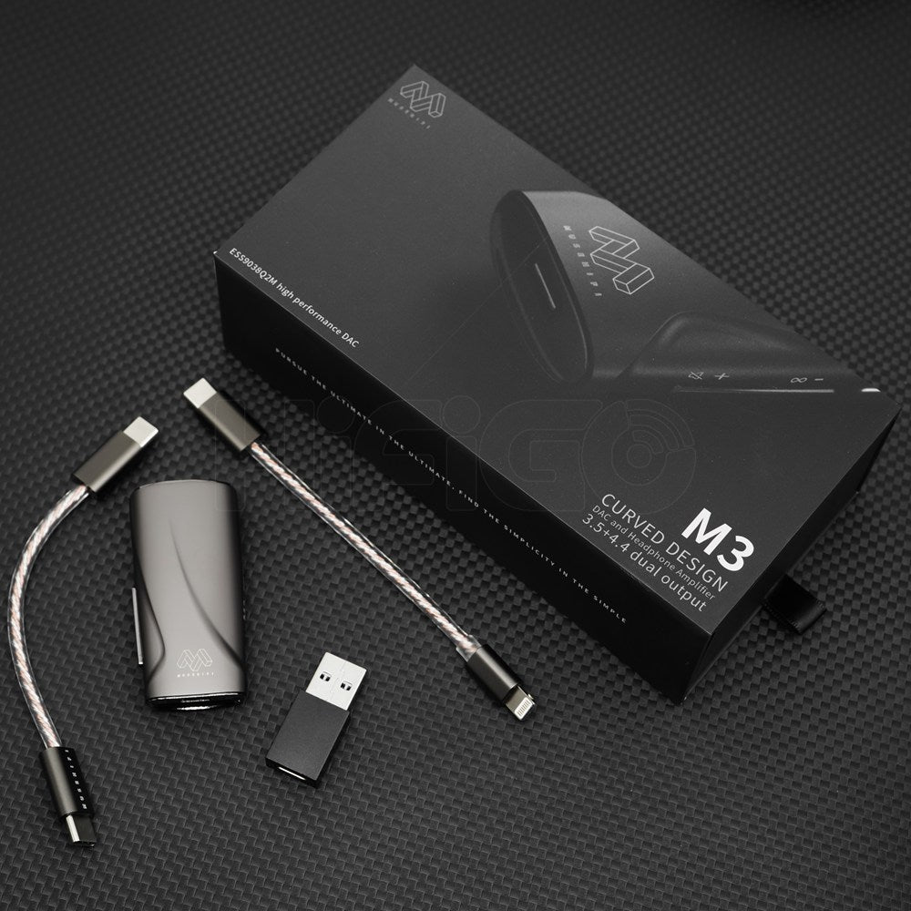 MUSE HiFi M3 ES9038Q2M DSD256 DAC & Headphone Amplifier 3.5+4.4 Dual Output