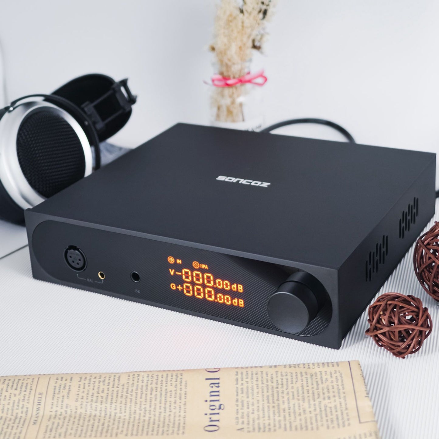 Open Box-Soncoz SGA1 Headphone AMP&Pre-AMP (Ship Worldwide )