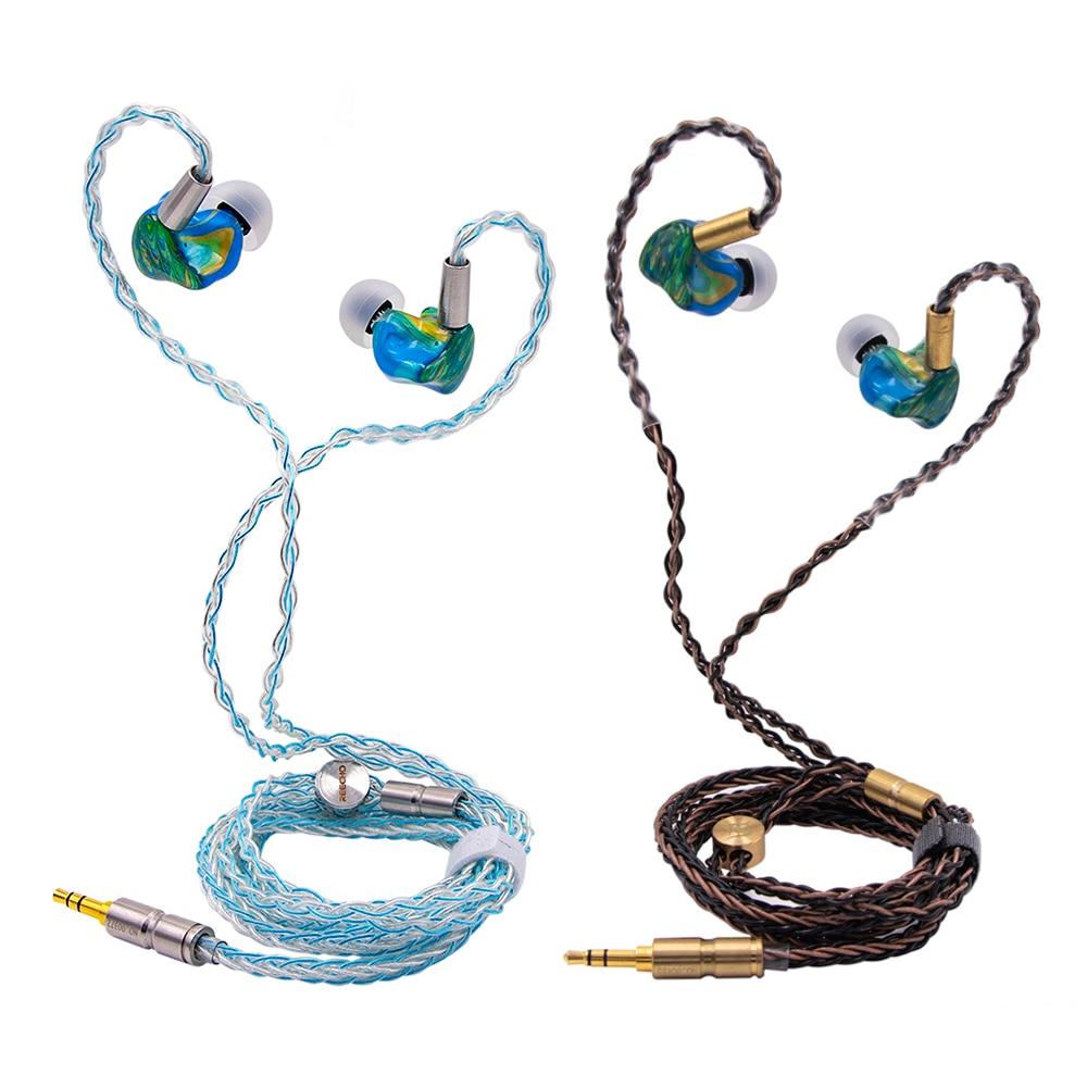 Reecho & Peacock Audio Spring  2DD+1BA In-Ear Earphone