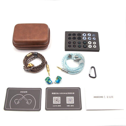 Reecho & Peacock Audio Spring  2DD+1BA In-Ear Earphone