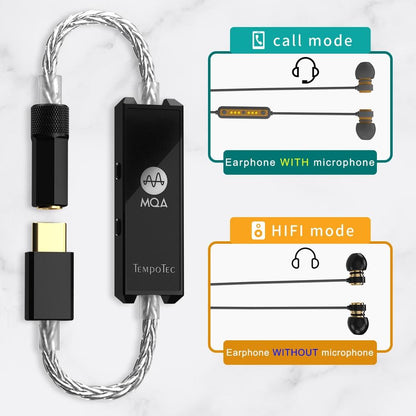 TempoTec Sonata MHD MQA 8X Headphone Amplifier ES9281 Dongle USB DAC