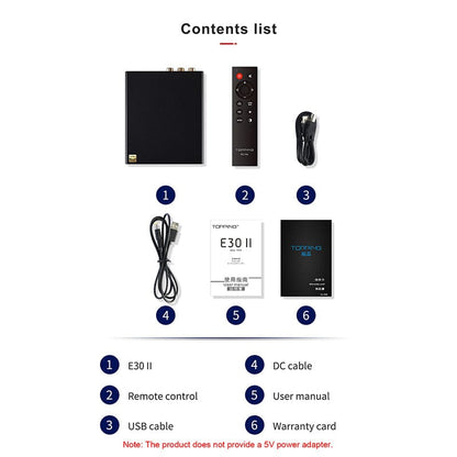 TOPPING E30 II 2¡Á AK4493S Decoder DAC With Remote Control Hi-Res Decoder