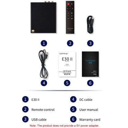 TOPPING E30 II 2¡Á AK4493S Decoder DAC With Remote Control Hi-Res Decoder